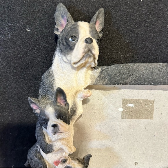 Boston terrier 3-D picture frame, 7“ x 9“. Hold of 4 x 6 size photo, - Picture 5 of 7